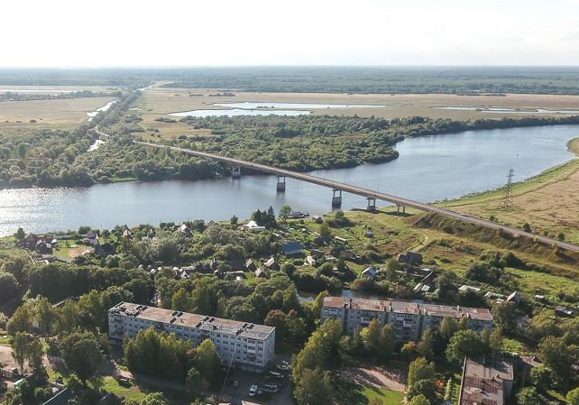 О ремонте моста через р. Волхов в районе с. Грузино.